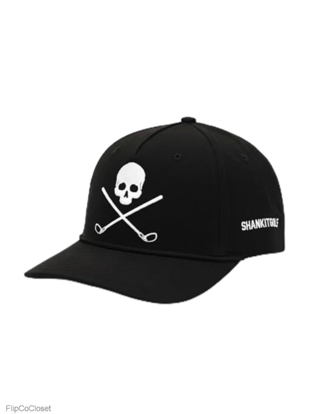 Funny Golf Snapback Hat with Embroidered Skull Design, Adjustable, One Size